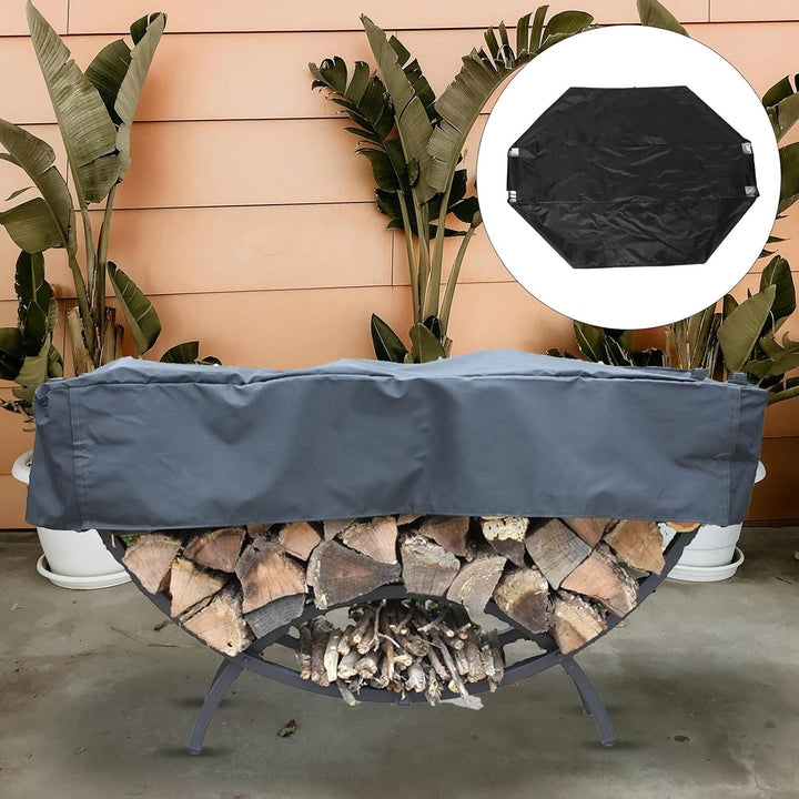 BESPORTBLE Robuste Brennholzregal Abdeckung 150X36X36cm aus Reissfestem Material Schwarze Staubschut