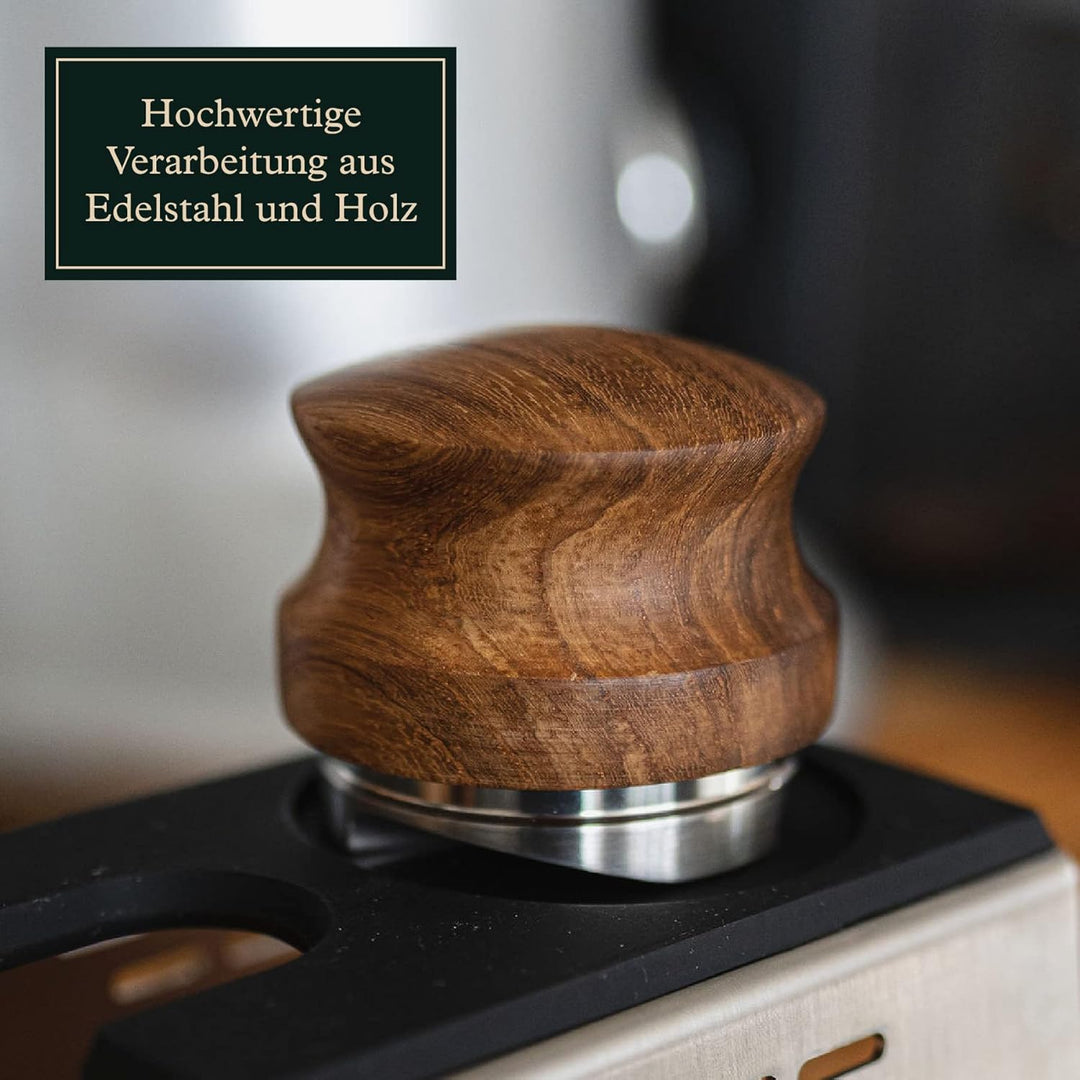 Leveler 58mm – höhenverstellbarer Espresso‑Puck‑Distributor für Siebträger zur gleichmässigen Extrak