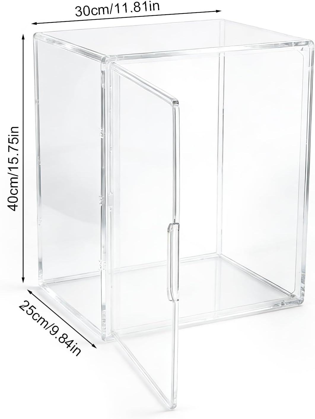 Babyflasche Organizer, 3-Etagen Klar Acryl Lagerung Box mit 2 Entfernbar Trennwände & Magnet Tür Gro