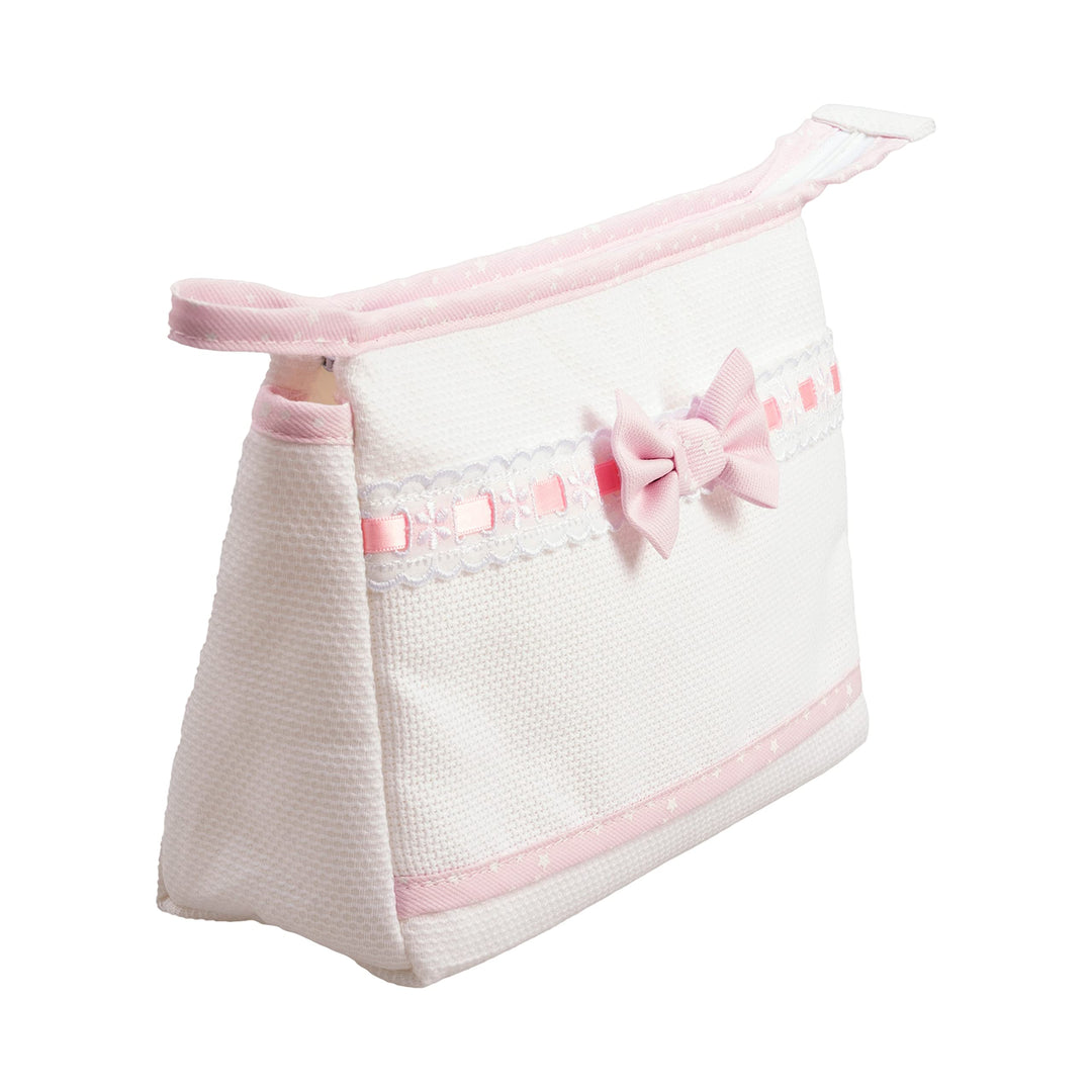 Filet - Reisetasche mit Reissverschluss, Aida Canvas Stickerei Tasche, Beauty Product Organiser, 100