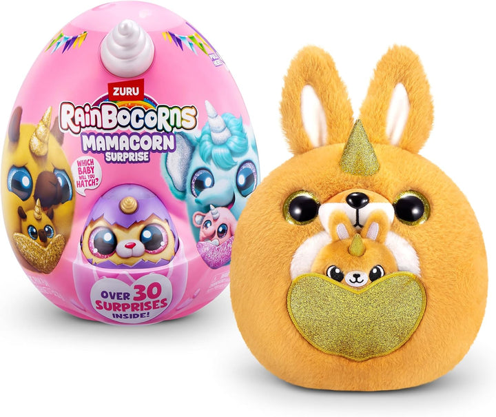 Rainbocorns Mamacorn Surprise (SKIPPOO) von ZURU, Plüschspielzeug zum Sammeln für Mädchen ab 3 Jahre