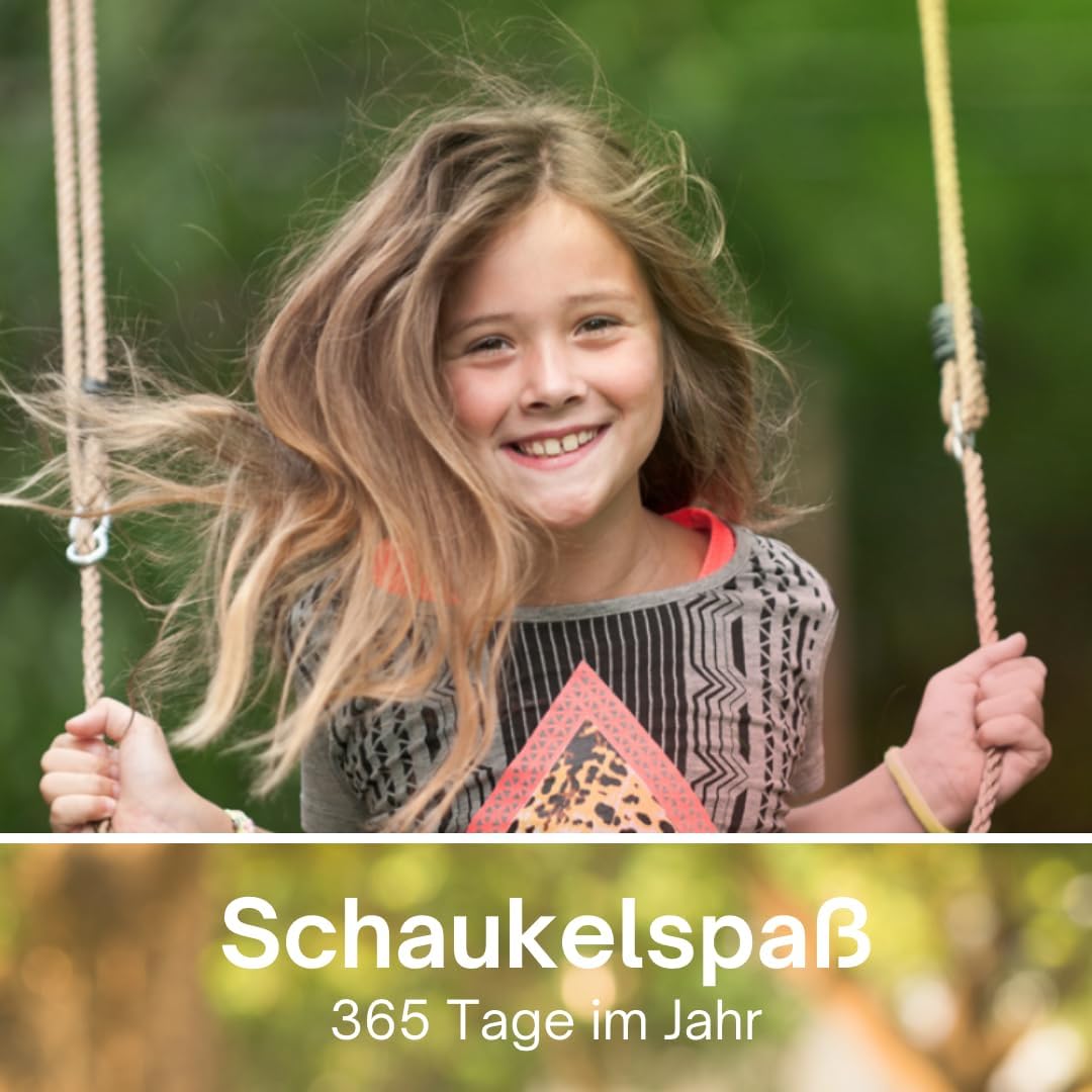 h2i Babyschaukel mit Haltegurt | Kinderschaukel aus wetterfestem Stoff | Kleinkindschaukel für Indoo