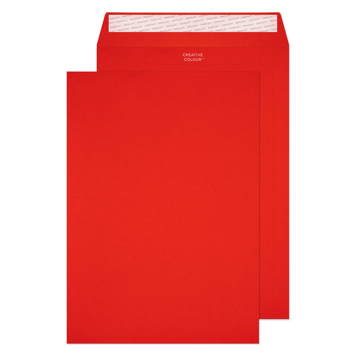 Blake Envelopes Creative Colour 406 Briefumschläge Haftklebung Pillar Box Rot C4 229 x 324 mm - 120g