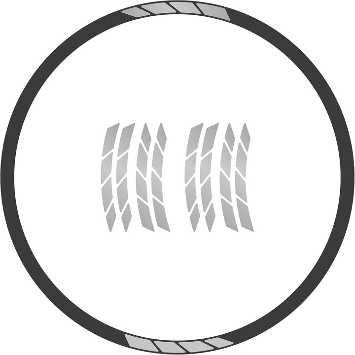 Riesel Design - re:Flex - reflektierende Felgen Aufkleber (21 x 12 cm) | Reflektor Sticker für Fahrr