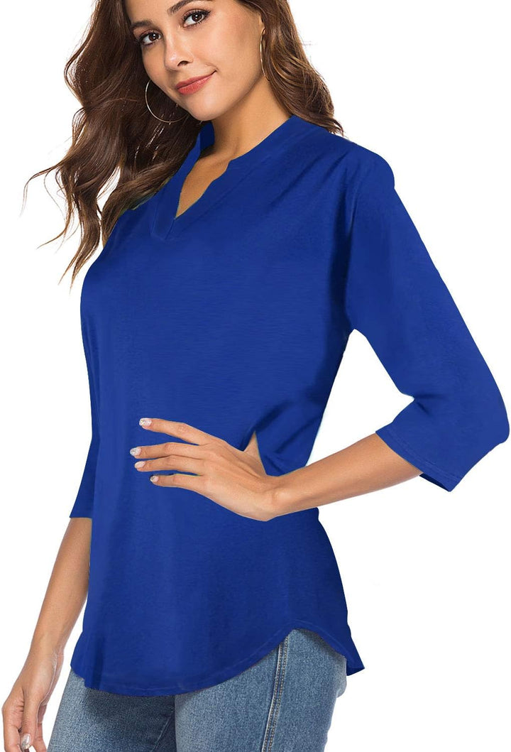 CEASIKERY Damen Shirt Tunic Shirt Tunic S Blau, S Blau