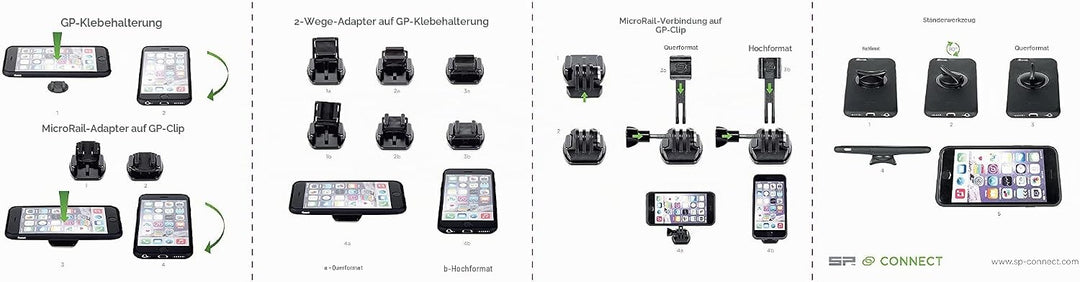 SP CONNECT Moto Bundle für iPhone SE/8/7/6s/6 iPhone 8/7/ 6s / 6, iPhone 8/7/ 6s / 6
