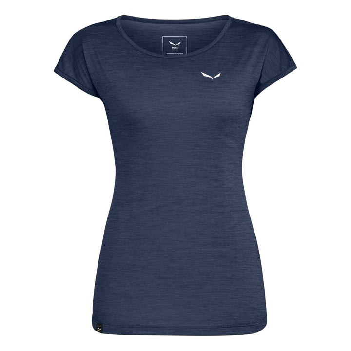 Salewa Puez Melange Dry T-Shirt Damen, Navy Blazer Melange