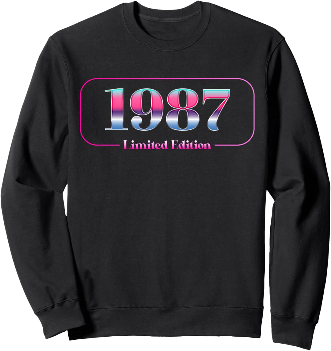 37. Geburtstag Mann Frau 37 Jahre 1987 Deko Lustig Geschenk Sweatshirt