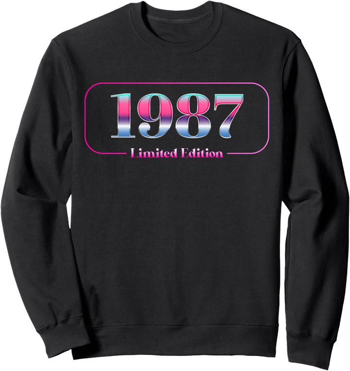 37. Geburtstag Mann Frau 37 Jahre 1987 Deko Lustig Geschenk Sweatshirt