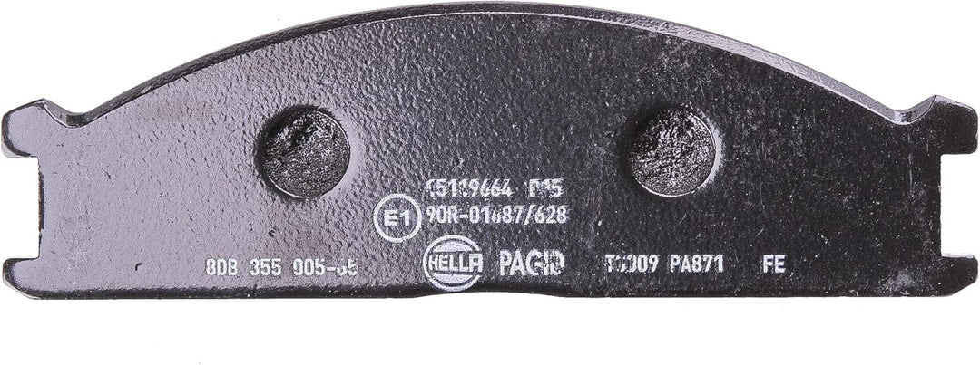 HELLA PAGID 8DB 355 005-651 Bremsbelagsatz - T0009 - Dicke/Stärke: 17mm - Bremssystem: Akebono - mit