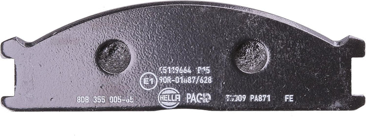 HELLA PAGID 8DB 355 005-651 Bremsbelagsatz - T0009 - Dicke/Stärke: 17mm - Bremssystem: Akebono - mit