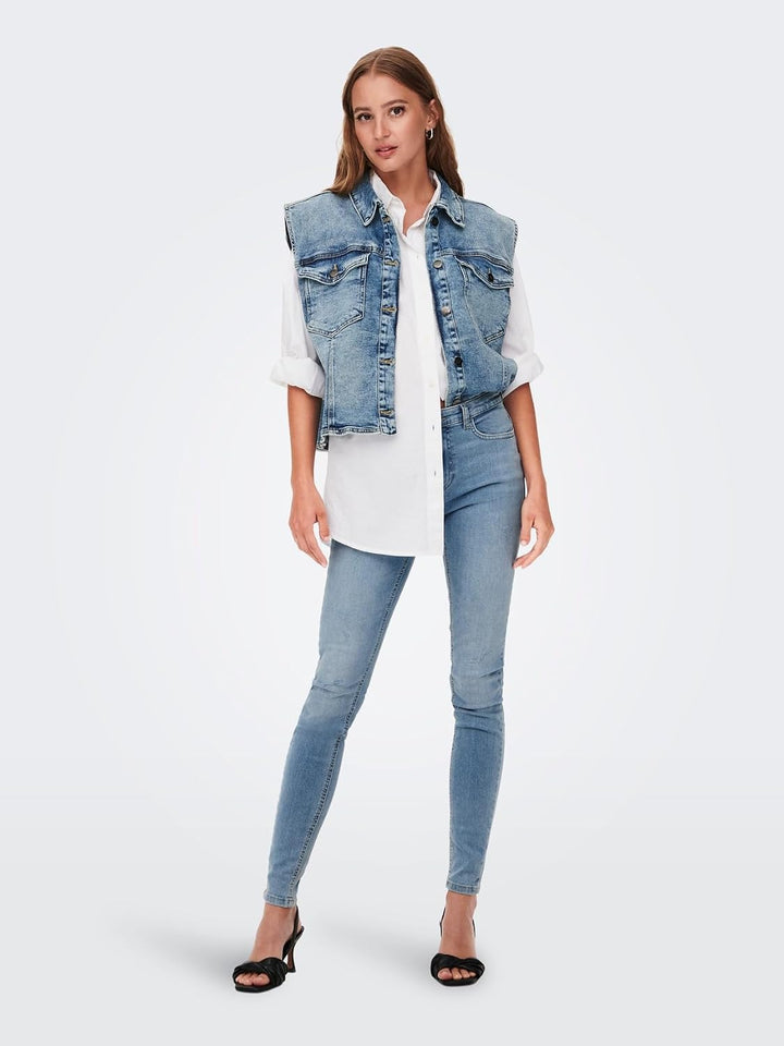 Female Skinny Jeans JDYBLUME Mittlere Taille Skinny Fit Jeans, XS / 32L