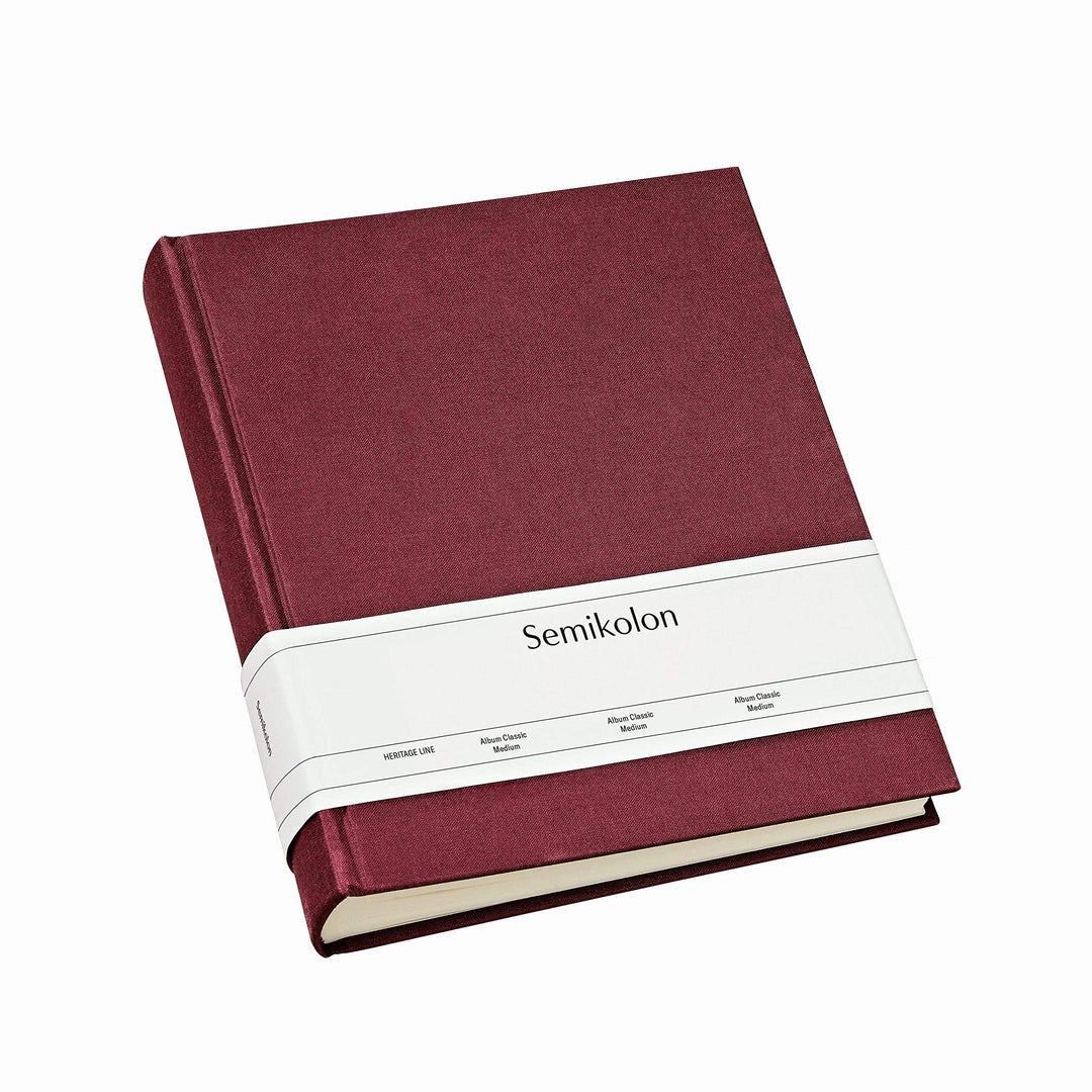 Semikolon 351006 Foto-Album Classic Medium - 21,6x25,5 cm - 80 Seiten cremefarben, für 160 Fotos - b