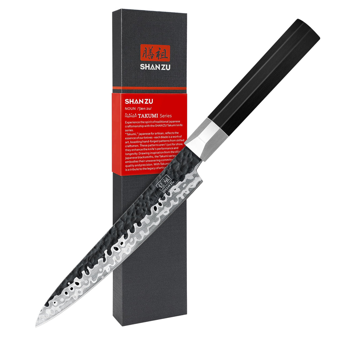 SHAN ZU Japanisches Kochmesser 15cm Allzweckmesser, 15cm Allzweckmesser