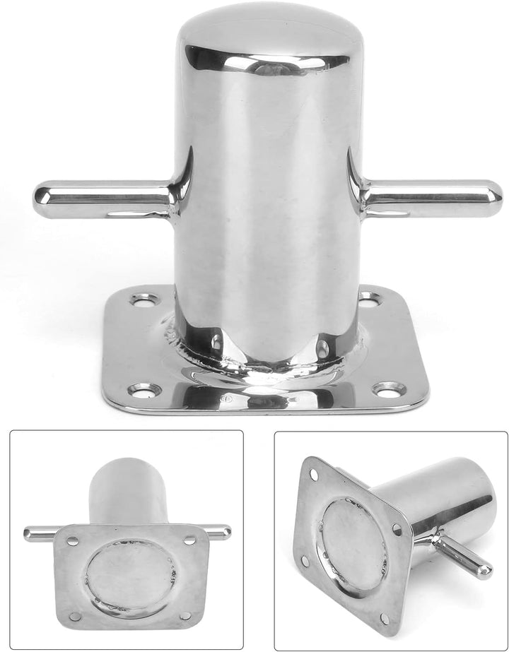 Alomejor Bootsanlegeplatz Cross Mooring Poller Bootsanlegeklampe Einzelner Mooring Bitt Marine Hardw