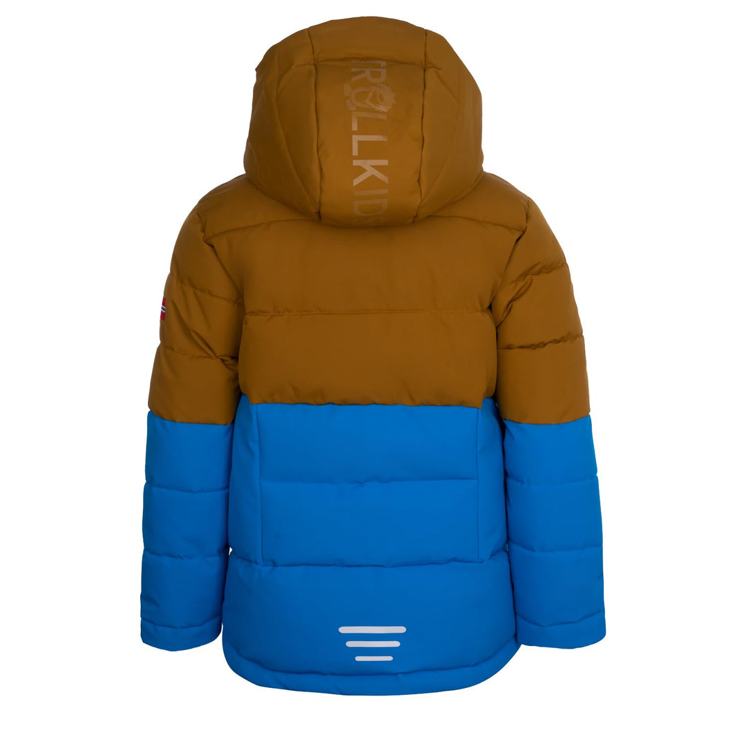 Trollkids Winterjacke Gryllefjord 92 Bronze/Azurblau/Marine, Bronze/Blue 92