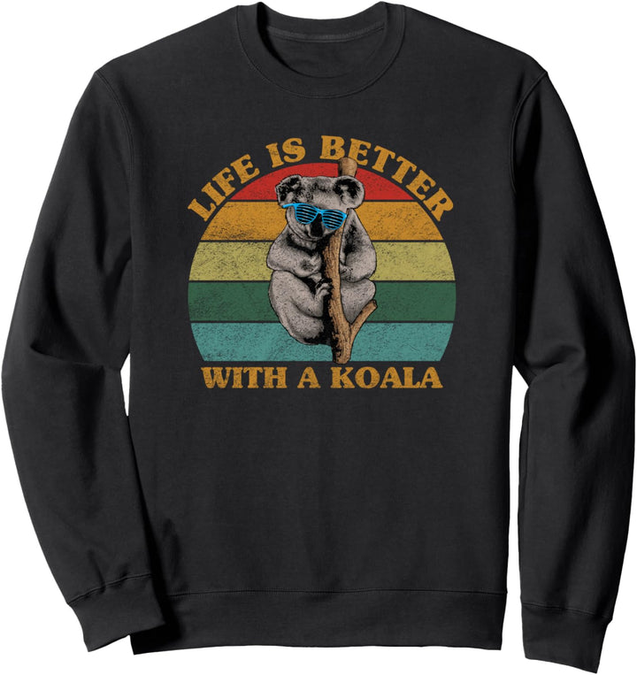 Cooler Koala mit Sonnenbrille & Spruch Beuteltier Australien Sweatshirt
