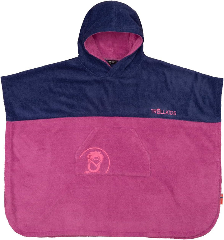 Trollkids Kids Kvalvika Surf Poncho 98 Mallow Pink, 98 Mallow Pink
