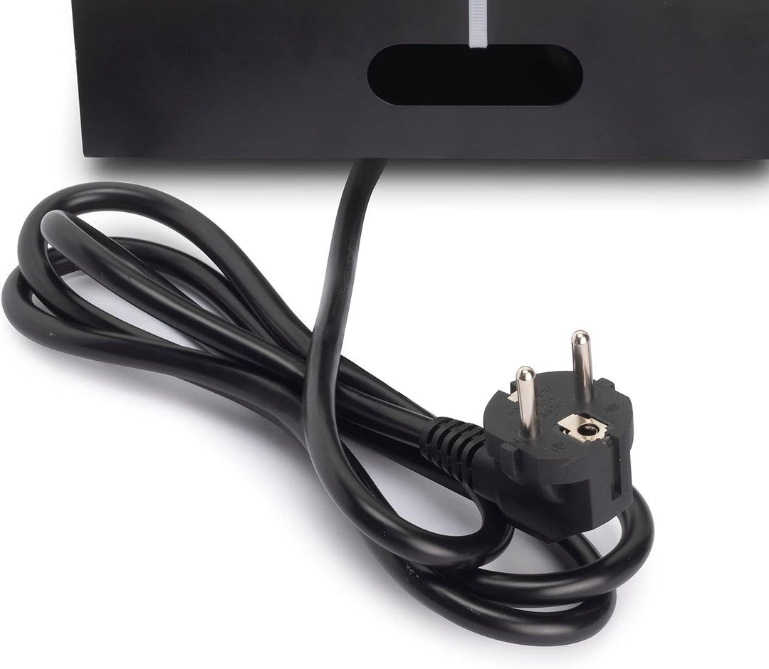 Emuca - ausziehbare und in den Tisch einlassbare Vielfachsteckerleiste, Mehrfachstecker (EU-Stecker