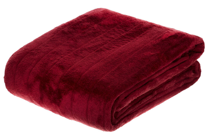Felldecke Kuscheldecke Nerzfelloptik - 150 x 200 cm | 1150g - Rot Rot 150 x 200, Rot 150 x 200