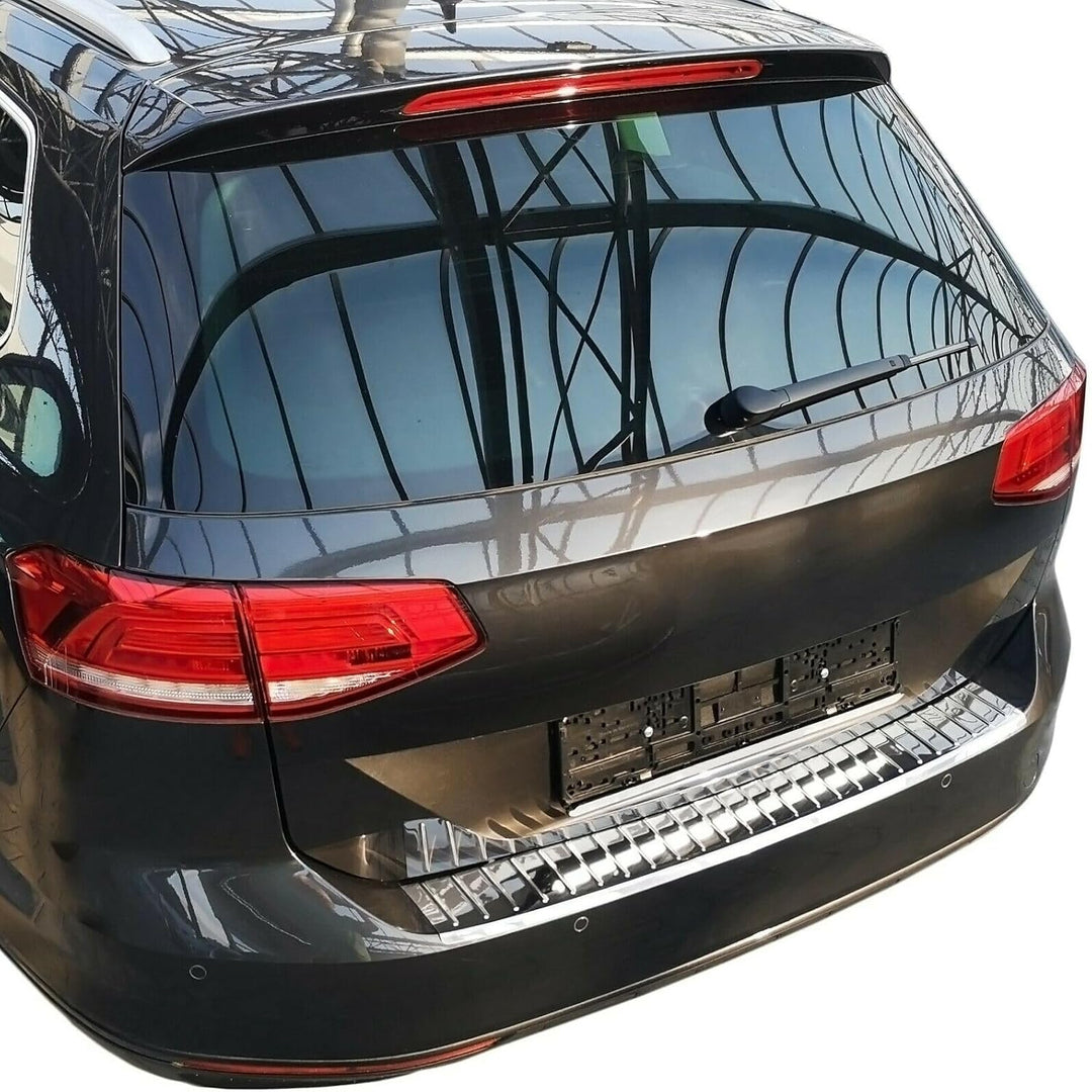 Ladekantenschutz Edelstahl CHROM kompatibel für VW GOLF 7 VARIANT BJ 2013-2017 | mit Abkantung | pre