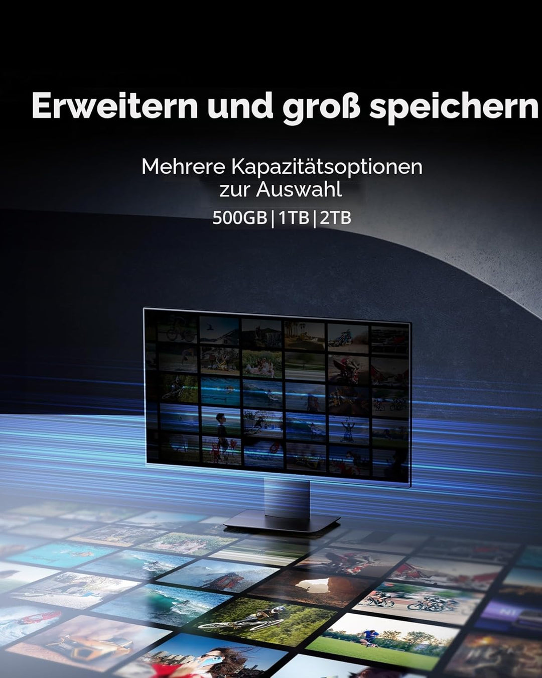 Lexar NQ790 1TB NVMe SSD M.2 Interne SSD 1TB, PCIe 4.0 Gen4x4, 7000 MB/s Lesen, 6000 MB/s Schreiben,