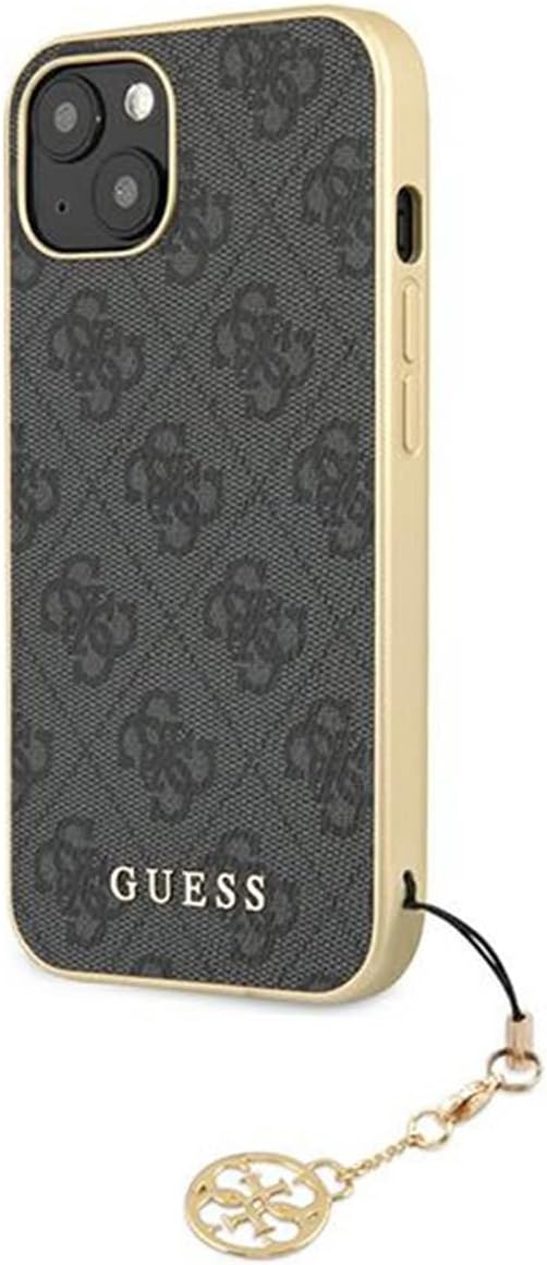 GUESS GUHCP13MGF4GGR Hülle für iPhone 13 6,1" grau 4G Charms Collection