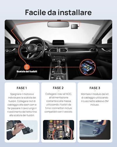 【70mai M800 Dashcam + UP06】 70mai M800 4K Dashcam Auto Vorne &amp; Hinten, STARVIS 2 IMX678 Nachtsicht &amp;