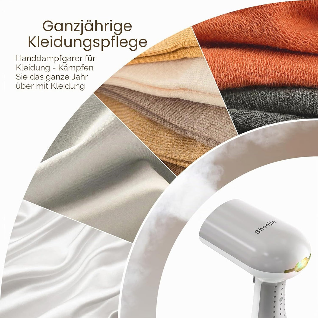 Handheld Steamer Dampfglätter, Tragbares Reise-Dampfbügeleisen, 150℃ Turbo Penetrating Steam Wrinkle