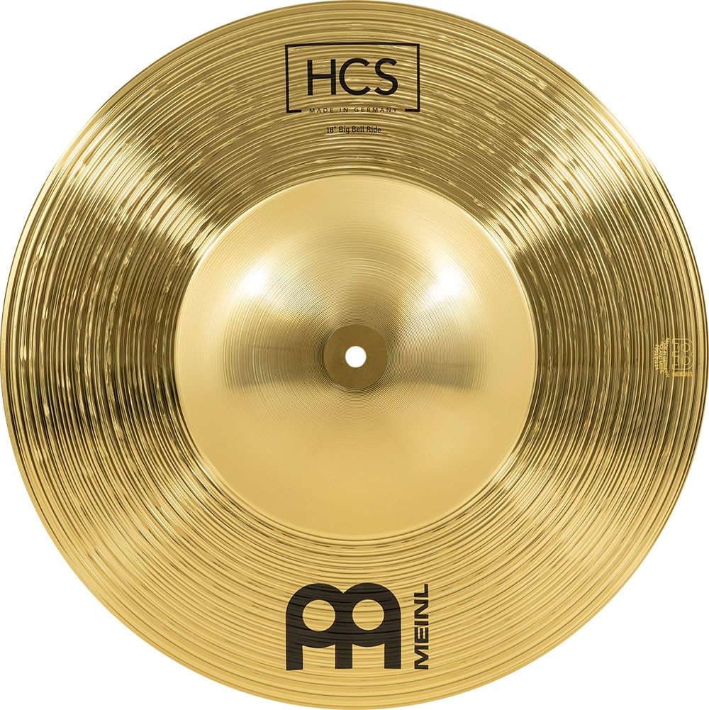 Meinl Cymbals HCS Big Bell Ride 18 Zoll (Video) Schlagzeug Becken (45,72cm) Messing, Traditionelles