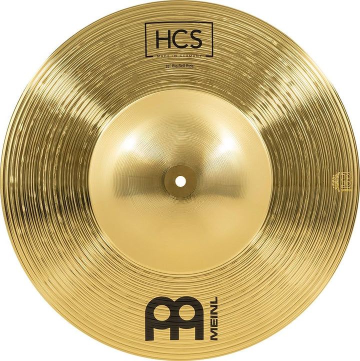Meinl Cymbals HCS Big Bell Ride 18 Zoll (Video) Schlagzeug Becken (45,72cm) Messing, Traditionelles