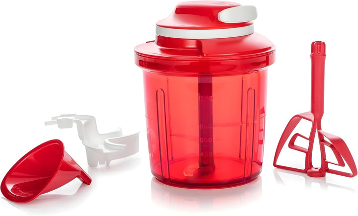 Tupperware Chef Extra-Chef Supersonic 1,35 L rot Chef Zerkleinern Extra Chef NEU