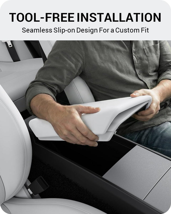 BASENOR Upgraded Tesla Model Y 2026 2025 Refresh (Juniper) Center Console Cover für 2024 2025 Tesla