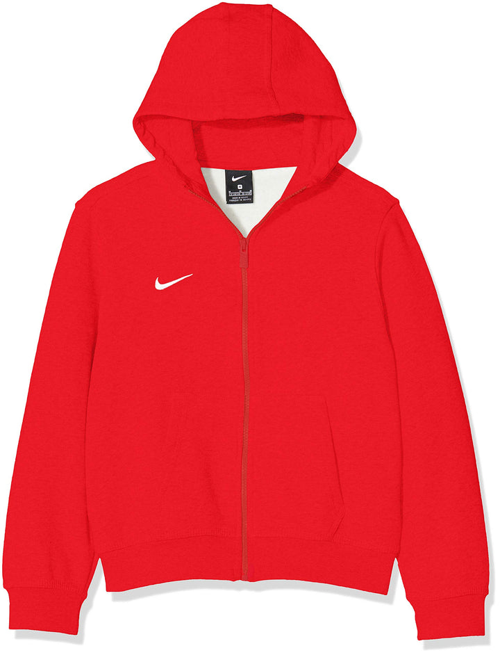 Nike Kinder Sweatshirt Team Club Full Zip Kapuzenjacke,Blau (Obsidian/football White), S XS Rot (Uni