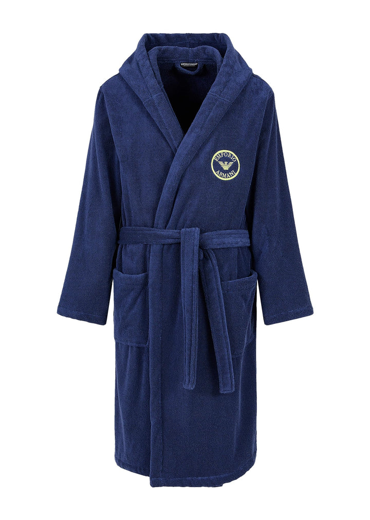 Emporio Armani Herren Men's Micro Sponge Bathrobe S Ink, S Ink