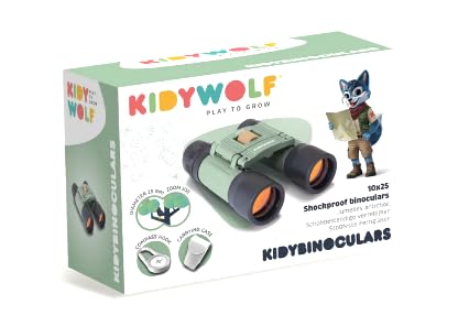Kidybinoculars - 10x25 Grünes Fernglas
