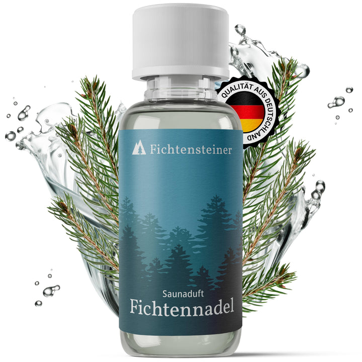 Saunaaufguss Fichtennadel, 100ml, Sauna Aufgussmittel, sehr ergiebig, für bis zu 100 Aufgüsse, Sauna