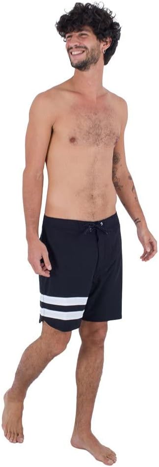 Hurley Herren Phantom-eco Block Party 18' Badeshorts für Herren 34 Schwarz, 34 Schwarz