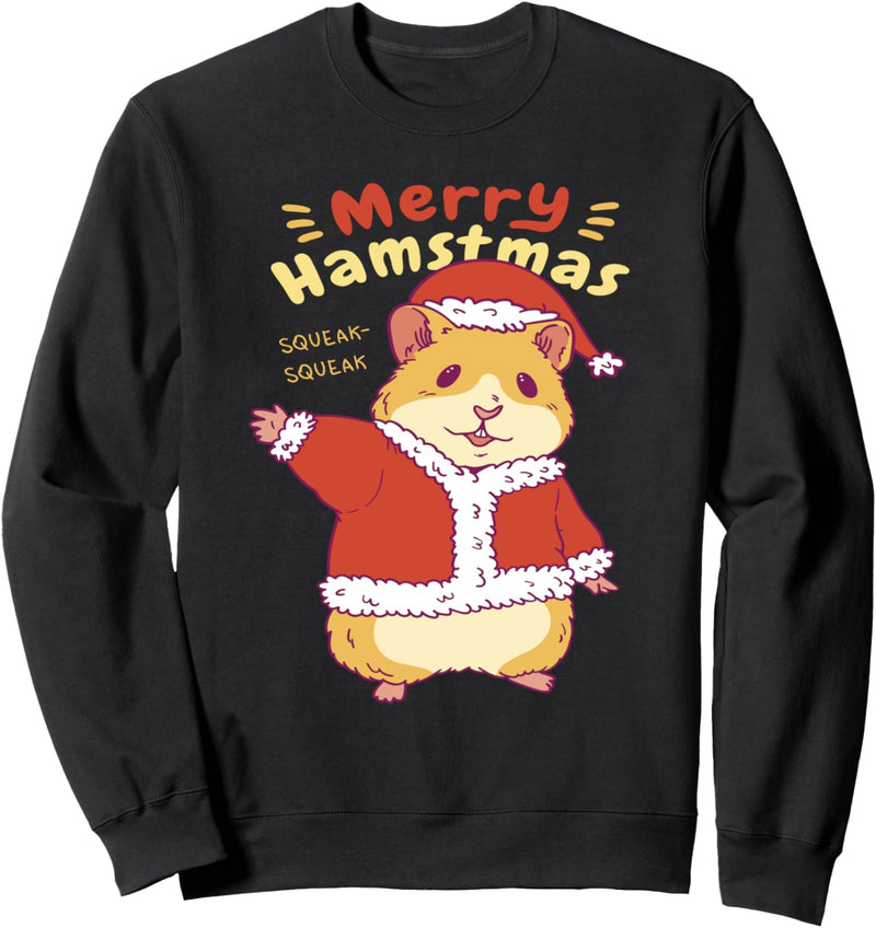 Hamster Weihnachten Frohe Hamster Lustiger Hamster Weihnachten Sweatshirt