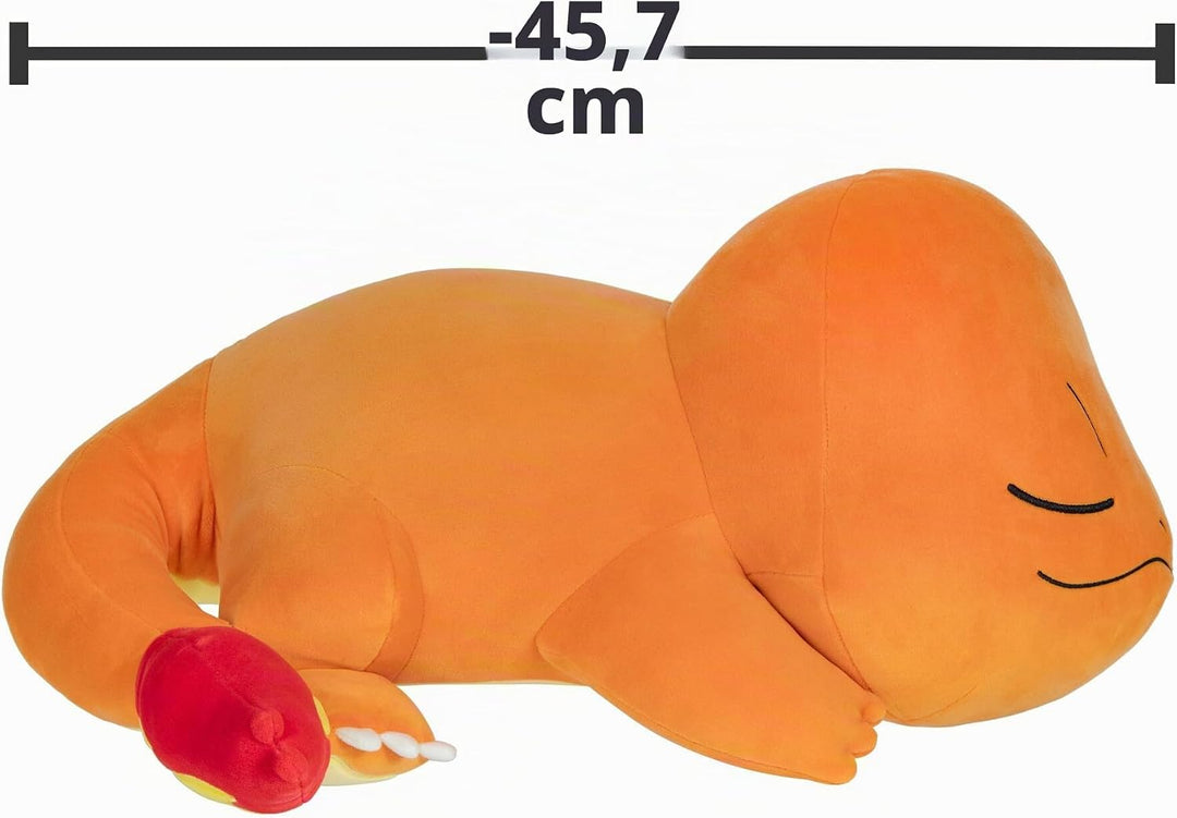 Pokémon PKW4319-45cm Schlafendes Plüsch - Glumanda, offizielles Plüsch, Glumanda