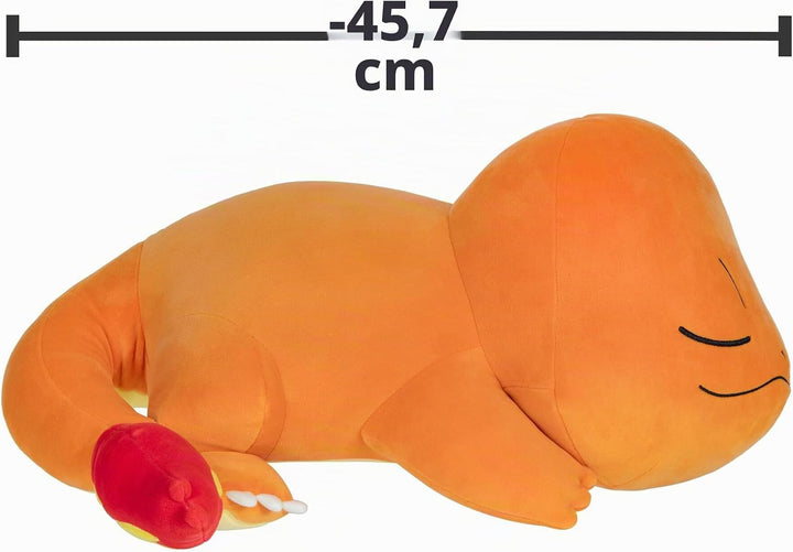 Pokémon PKW4319-45cm Schlafendes Plüsch - Glumanda, offizielles Plüsch, Glumanda