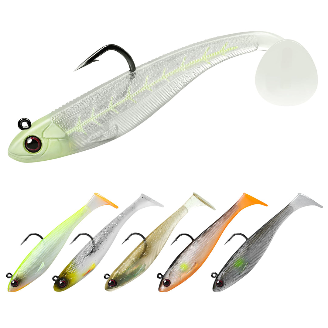 TRUSCEND Gummifische Angelköder für Forelle Zander & Barsch, Kunstköder Angelausrüstung Gummiköder A