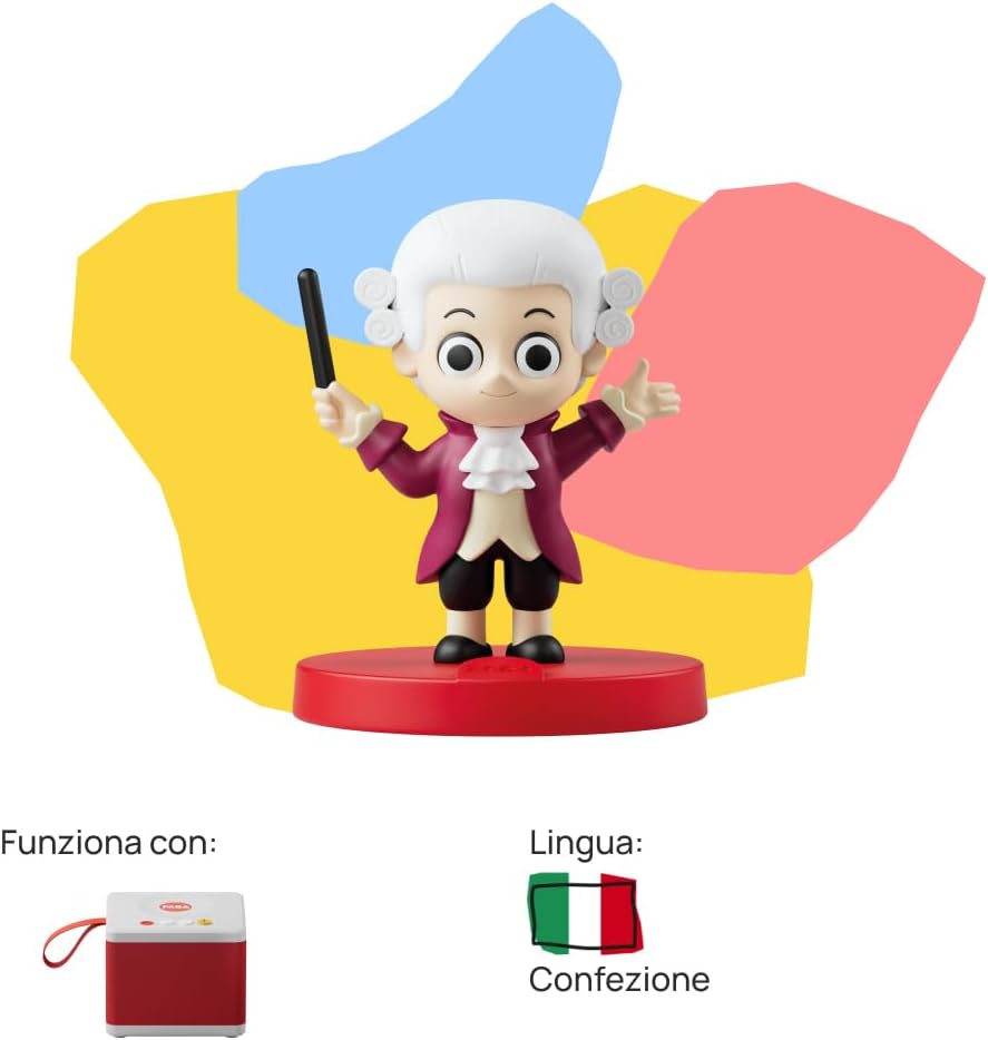 FABA Figur mit Sound, süsse Sinfonien von Mozart – Canzoncine – Spielzeug, pädagogische Inhalte, ita
