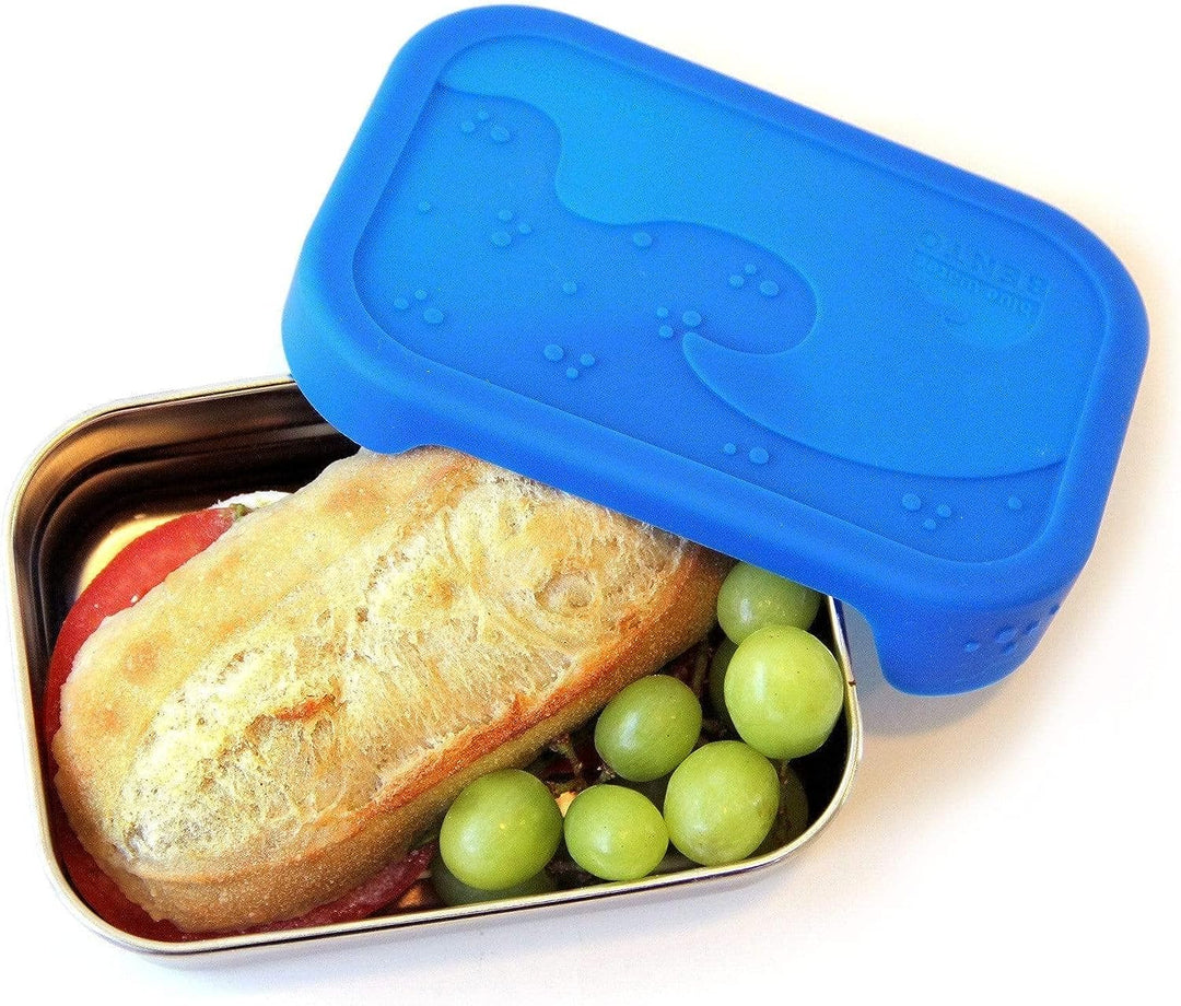 ECOlunchbox Blue Water Bento| Splash Box, Edelstahldose mit Silikondeckel | Lunchbox | Brotdose | Be