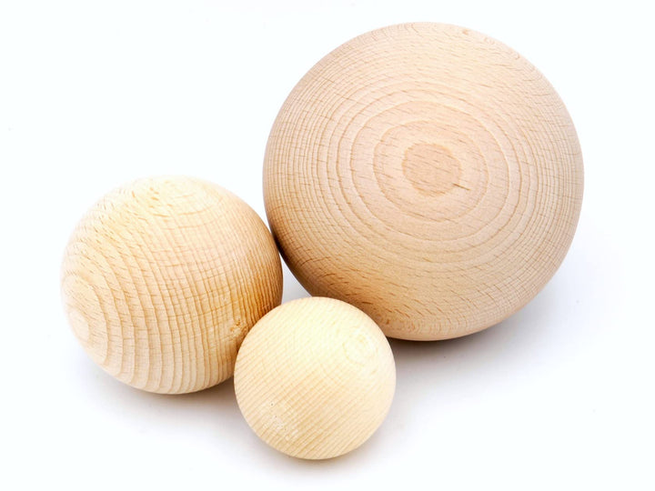 JOWE Holzkugel 20mm aus Buche ohne Bohrung 75 Stück - Kugel aus Holz ohne Loch made in Austria Durch