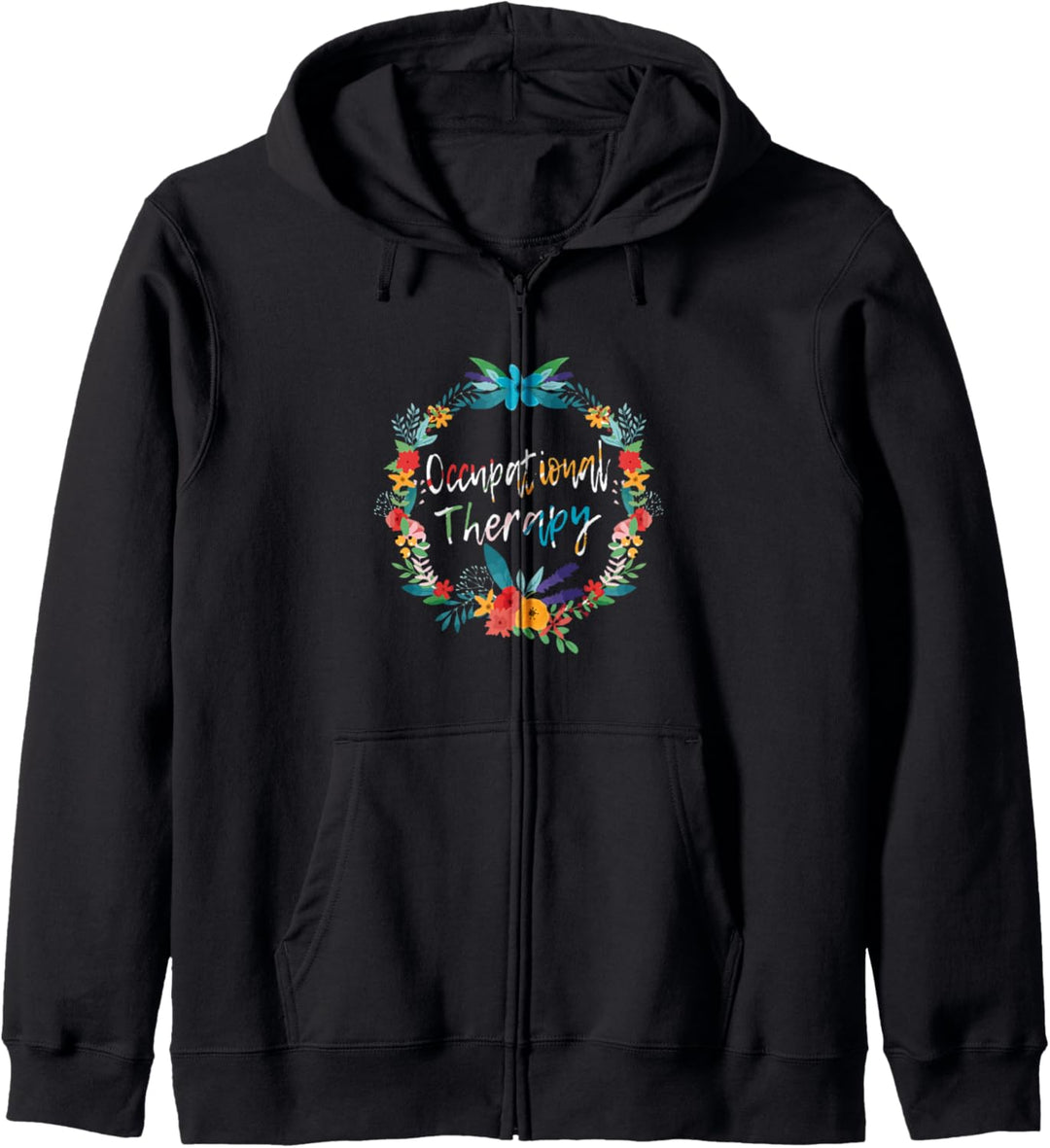 Occupational Therapy OT Therapist Floral Cute OTA Assistant Kapuzenjacke