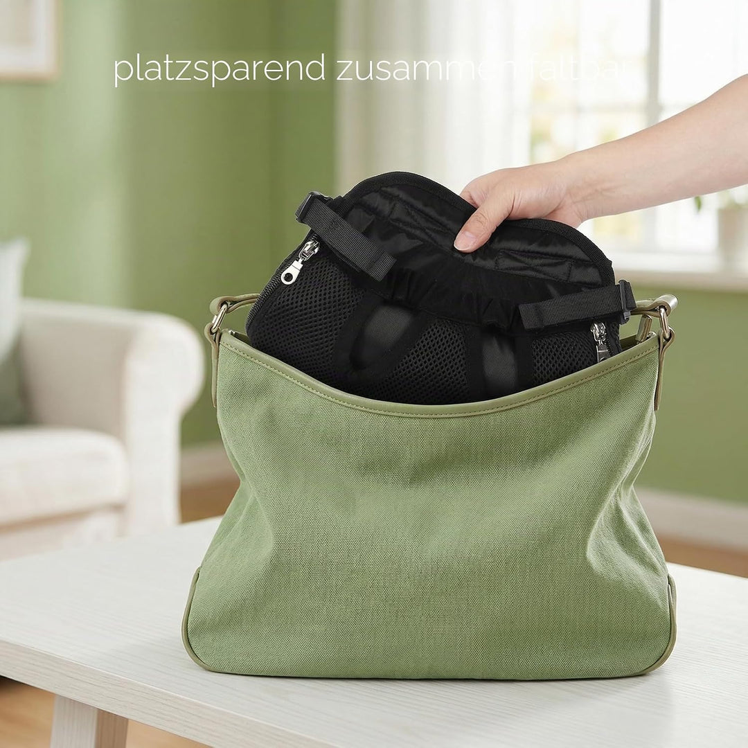 nulala Verbessert Hunderucksack bis 7kg, Atmungsaktiver Haustier Rucksack mit Gepolsterte Schultergu