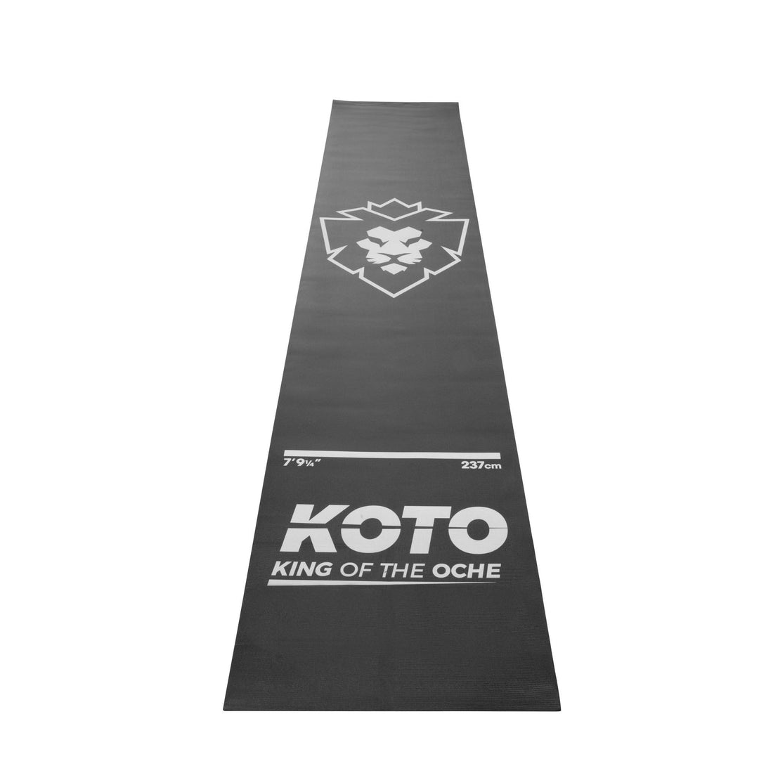KOTO - Foam Carpet 290 x 60 cm, Schaum Dartmatte Schwarz für Anfänger und Profis, Dart Teppich rutsc