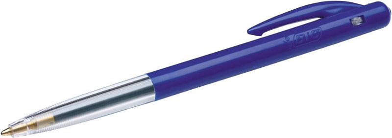 BIC Druckkugelschreiber M10 clic, 0.4 mm, Schachtel à 50 Stück, blau, blau