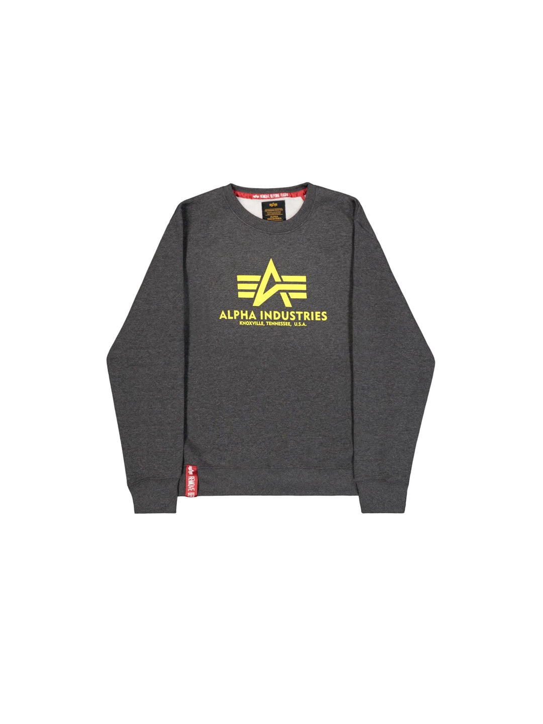 Alpha Industries Herren Basic Sweater Sweatshirt für Herren Sweatshirt (1er Pack) XXS Charcoal Heath